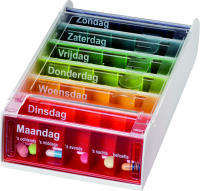 7 daagse Medicijnbox - stapelbare doos