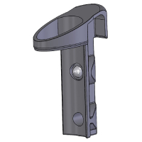 Befestigungsstück für Handgriff – Topro Troja in Grau