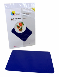anti-slip mat blauw rechthoekig 35,5 x 25,5 cm