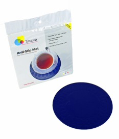 anti-slip mat rond 19 cm blauw