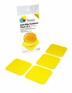 Anti-slip onderzetters geel
