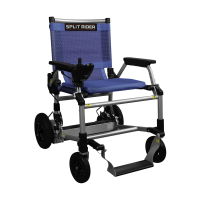 SplitRider - Lichtste Elektrische Rolstoel - Zilver\/Blauw