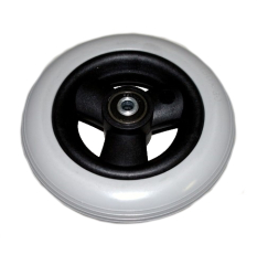 Wiel 6×1.1\/4 (150×30) – 3-Spaaks Hol, Krypton Grijs, 36mm As