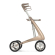 byACRE Carbon Ultralight Rollator – Champagne \/ Goud met weekend bag