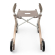 byACRE Carbon Ultralight Rollator – Champagne \/ Goud met weekend bag