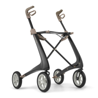 byACRE Carbon Ultralight Rollator met weekendtas - Zwart S