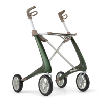 byACRE Carbon Ultralight Rollator met weekendtas - Groen S