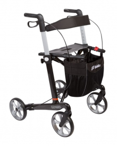 Lichtgewicht carbon Rollator Gepard met gratis rugband