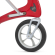 byACRE Carbon Ultralight Rollator met weekendtas - Rood L