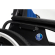 VERMEIREN D200 Split Rolstoel - Zwart\/Blauw - zitbreedte 42 cm