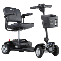 Pride Apex Alumalite zwart lichtgewicht demontabele scootmobiel