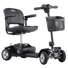 Pride Apex Alumalite zwart lichtgewicht demontabele scootmobiel