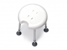 Shower Stool Delphi Plus Drive with 1 Hygienic Recess