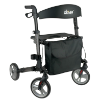Drive Moka Rollator - Drie dubbel opvouwbaar - Grijs