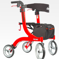 Rollator lichtgewicht Drive Nitro rood M