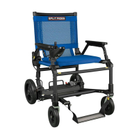 SplitRider Ultra light - Elektrische rolstoel - Zwart\/Blauw
