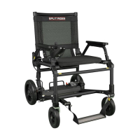 SplitRider Ultra light - Elektrische rolstoel - Zwart\/Zwart