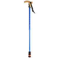 Flexyfoot Wandelstok met kurken handvat - opvouwbaar blauw