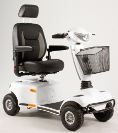 Scootmobiel Excel Entice 4 White Metallice