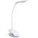 Oplaadbare LED lamp met klem, wit