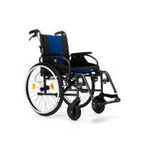 VERMEIREN D200 Split Rolstoel - Zwart\/Blauw - Zitbreedte 50 cm