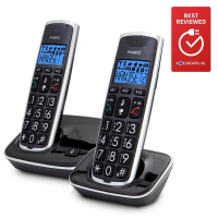 Senioren DECT-telefoon met grote toetsen en 2 handsets