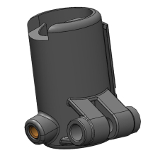 Handgreephouder grijs TOPRO Olympos ATR - Links