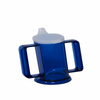 Drinkbeker met deksel handycup blauw Henro-tek
