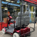 Scootmobiel gebruikt Shoprider Duo 2-zitter rood met overkapping