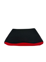Mesh Rolstoelkussen Zwart\/Rood gevormd zitkussen - 50 cm
