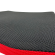 Mesh Rolstoelkussen Zwart\/Rood gevormd zitkussen - 50 cm