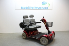 Scootmobiel gebruikt Shoprider Duo Twist 2-zitter rood.