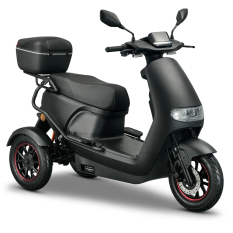 IVA TR3 2.0 - Stijlvolle en Veilige Elektrische Driewielscooter 30 km\/u - Matzwart