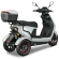 IVA TR3 2.0 - Stijlvolle en Veilige Elektrische Driewielscooter 30 km\/u - Zilver