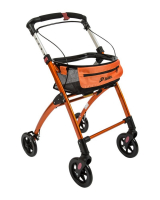 Binnen rollator Jaguar oranje