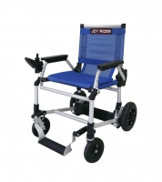 Joy Rider opvouwbare elektrische rolstoel blauw met zware accu!