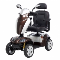 Scootmobiel Kymco Agility bruin zilver