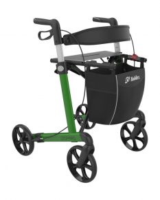 Rollator lichtgewicht Leopard groen standaard wielen