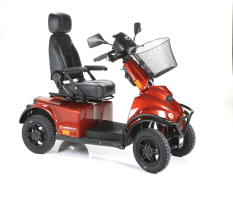 Scootmobiel Mini Crosser X2 4 wiel rood