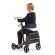 Multimotion Rollator dubbel opvouwbaar - Rood