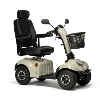 Vermeiren Ceres SE Kompakter Scooter Helles Elfenbein (Beige)