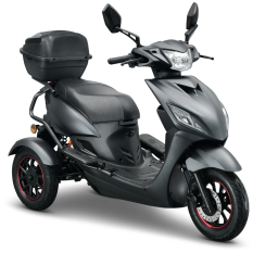 IVA T3 2.0 – Stijlvolle en Veilige Elektrische Driewielscooter 30 km\/u - Matgrijs