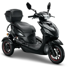 IVA T3 2.0 – Stijlvolle en Veilige Elektrische Driewielscooter 30 km\/u - Zwart