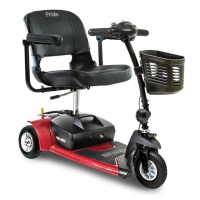 Pride Go Go Ultra X Scootmobiel – Demontabel, 3-wiel - Rood