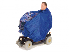 Poncho voor gebruik op scootmobiel van Drive kleur blauw