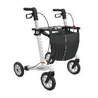 Rehasense Athlon Carbon Rollator Wit met gratis rugband