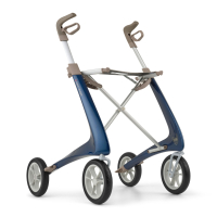 byACRE Carbon Ultralight Rollator met weekendtas - Blauw L