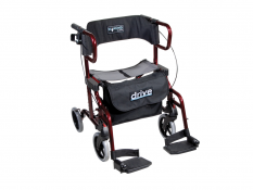 Rollator Drive Diamond Deluxe Rolstoel rood metallic