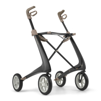 byACRE Carbon Ultralight Rollator met weekendtas - Zwart L