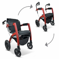 Rollz Motion Performance rollator en rolstoel - Rood M